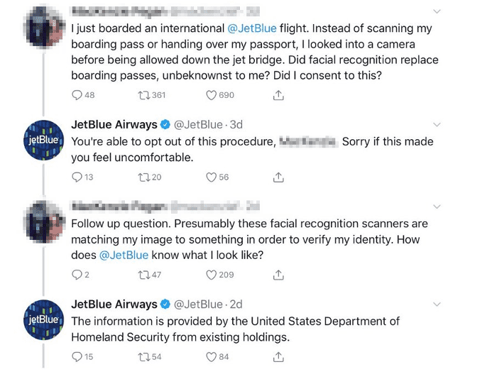 JetBlue Einwilligung