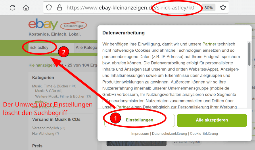 eBay Kleinanzeigen - Umleitung