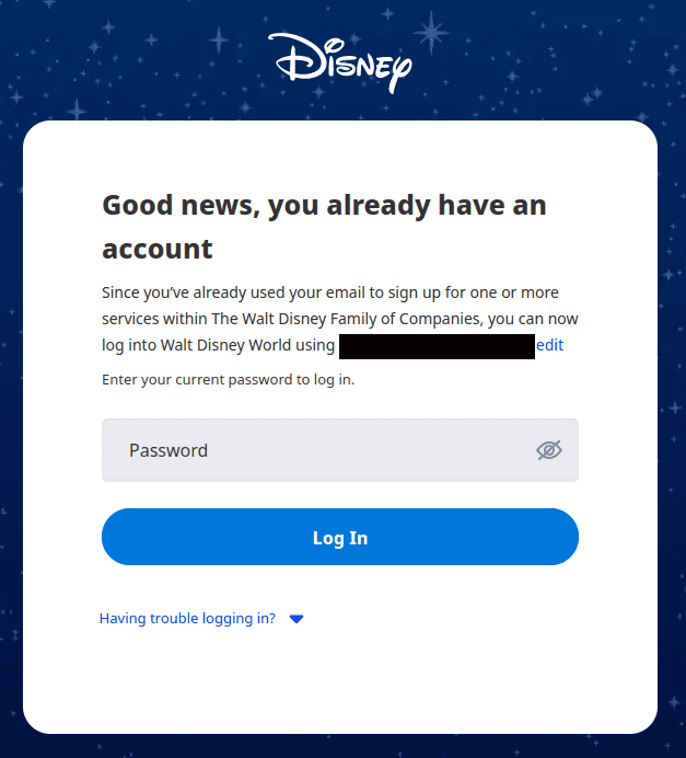 Disney-Account